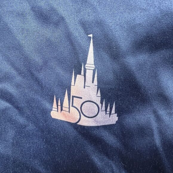 Walt Disney World 50th Anniversary Blue Satin 2 Piece Pajama Set Size 1X - Picture 8 of 16